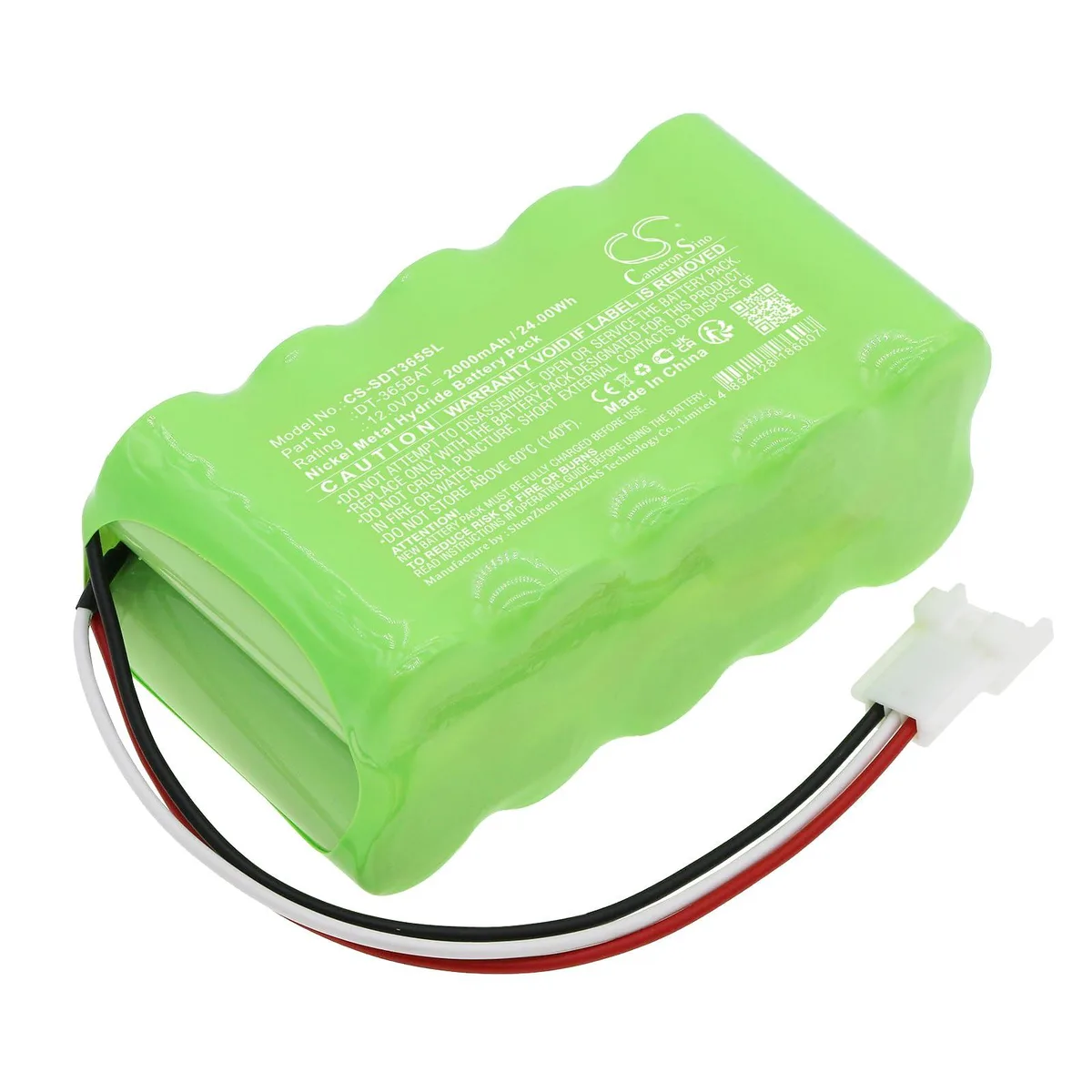  Cameron Sino 2000mAh 12.0V Battery for Shimpo DT-365 — product photo