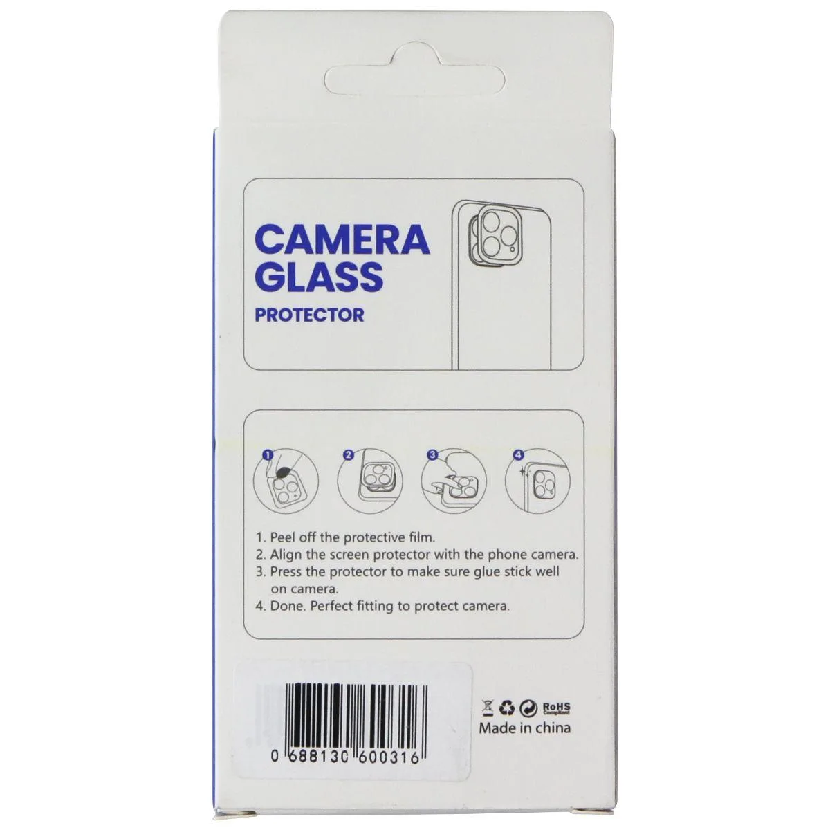 Lito Children’s Wear Lito Children’s Wear Camera Glass Protector iPhone 13/14 Black L-13012 — product photo