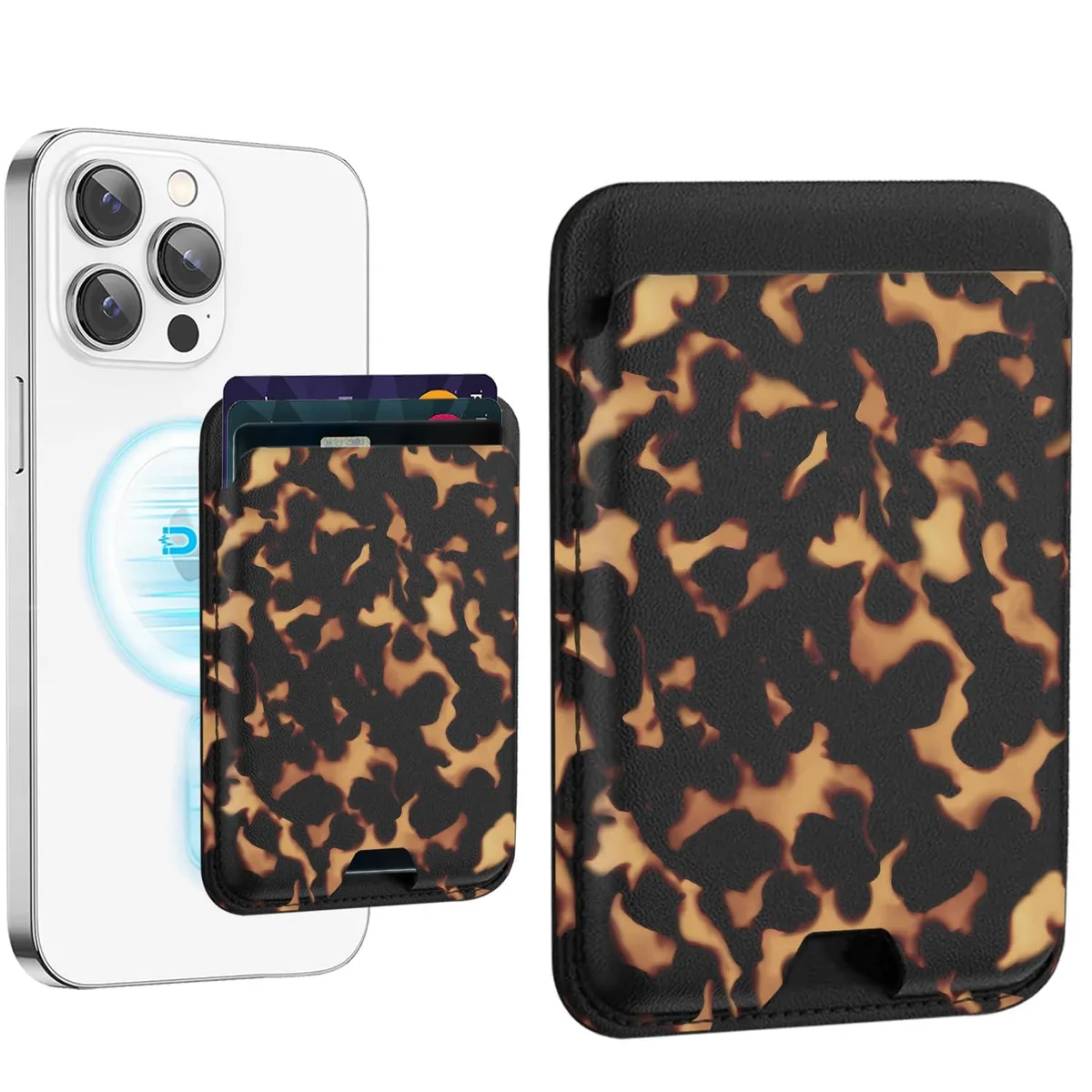 Viator Gear Card Holder MagSafe Wallet Tortoise Shell — product photo
