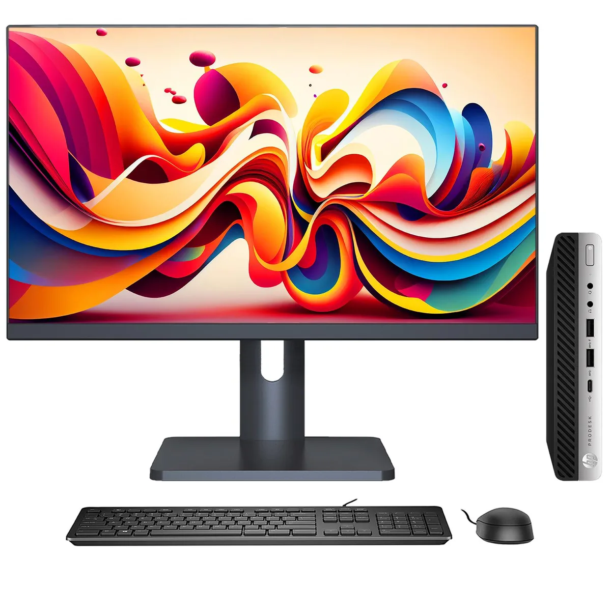 HP HP ProDesk 600 G4 Mini 27" i5-8500T 1TB SSD 16GB DDR4 Win11 Pro — product photo