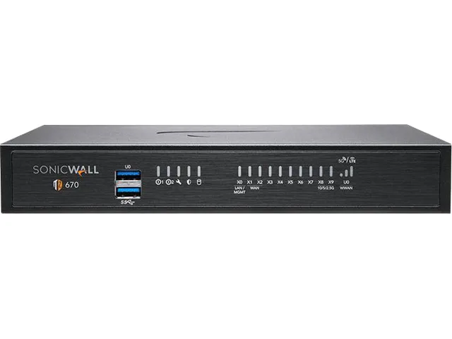 SonicWall SonicWall TZ670 02-SSC-2837 firewall appliance — product photo