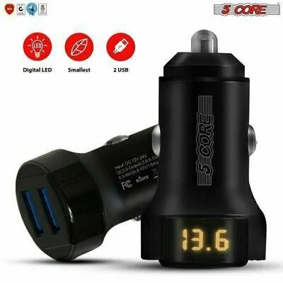 5 Core Inc. 5 Core Inc. 12V Car USB Fast Charger Dual Port 10 Pack CDKC11 — product photo