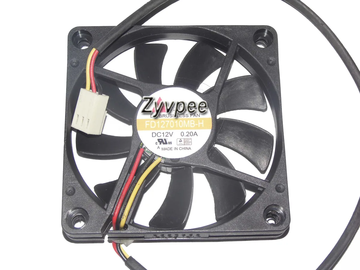 Zyvpee Zyvpee FD127010MB-H 70mm 12V 0.2A 3-pin case fan — product photo