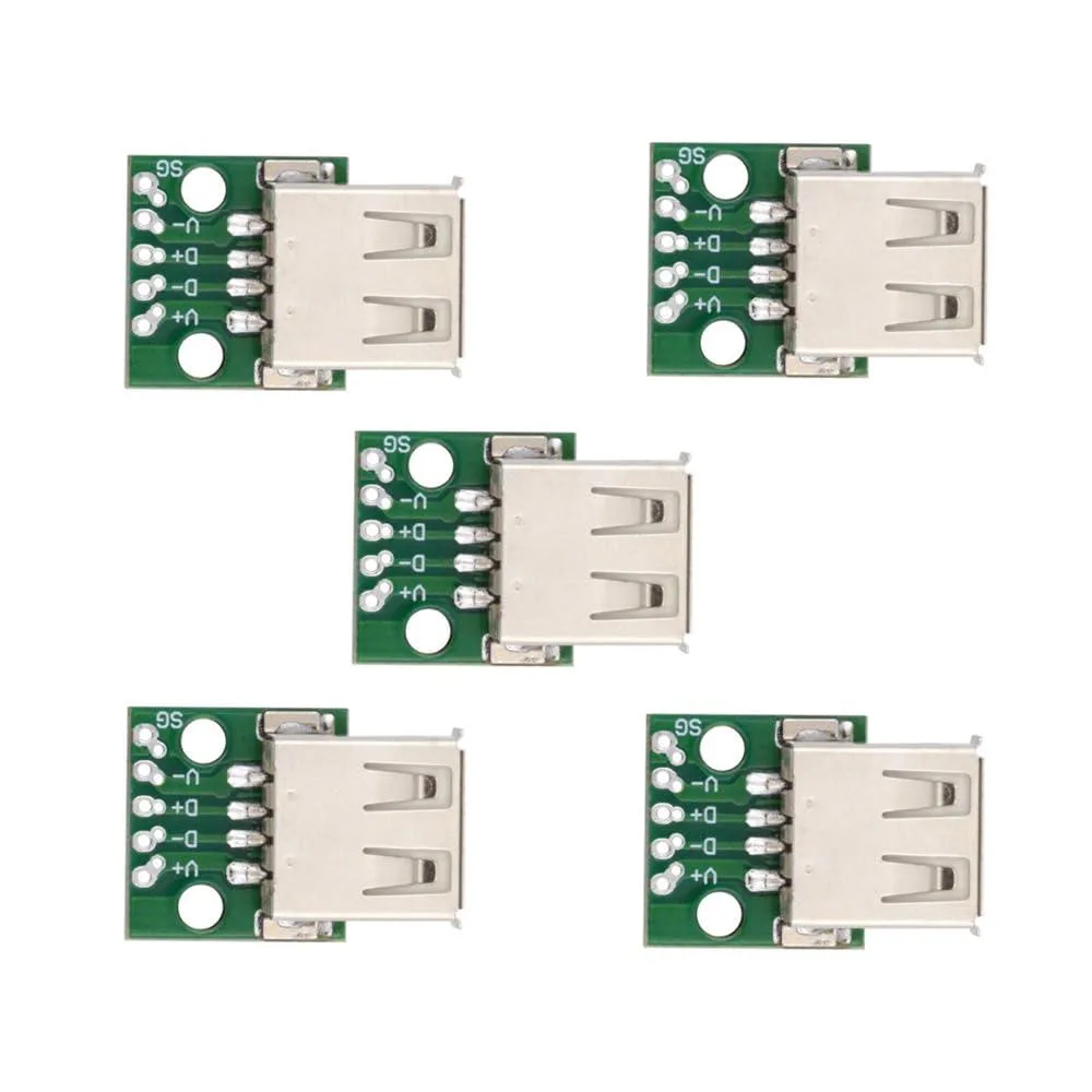 Fervit Fervit USB 2.0 Type-A Female PCB Receptacle 5pcs — product photo