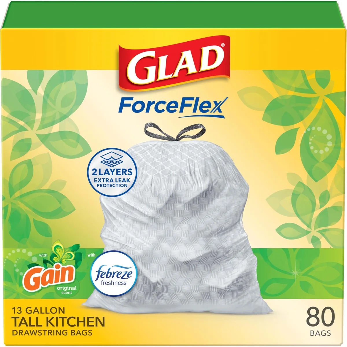  ForceFlex Tall Kitchen Trash Bags 13 Gal 80 Ct Part 78900 — product photo