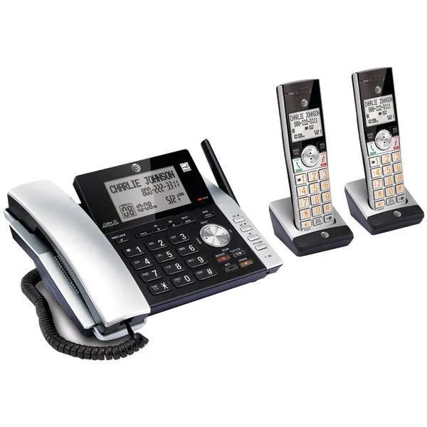AT&amp;T AT&amp;T ATTCL84215 2-Handset Corded &amp; Cordless Phone — product photo