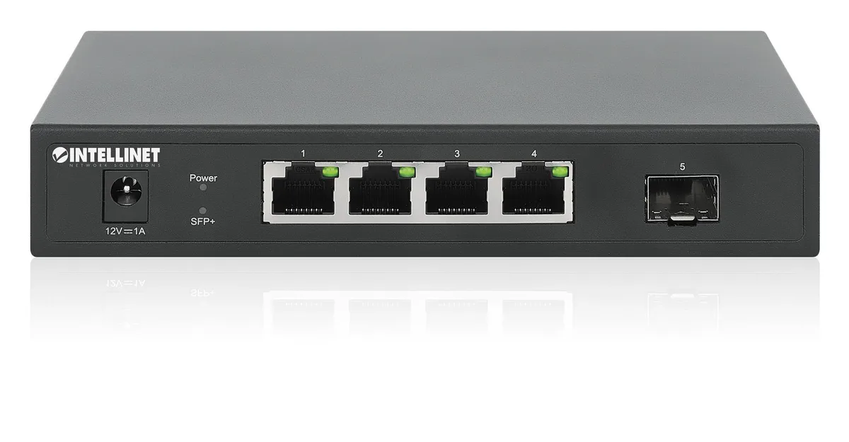 Intellinet Network Solutions Intellinet Network Solutions IES-04-2.5G01 5-Port 2.5G Switch with 10G SFP+ Uplink — product photo