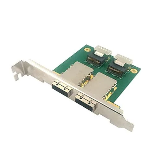 LORDWORLD LORDWORLD Dual Ports Mini SAS SFF-8088 to SFF-8087 Adapter with PCI Bracket — product photo