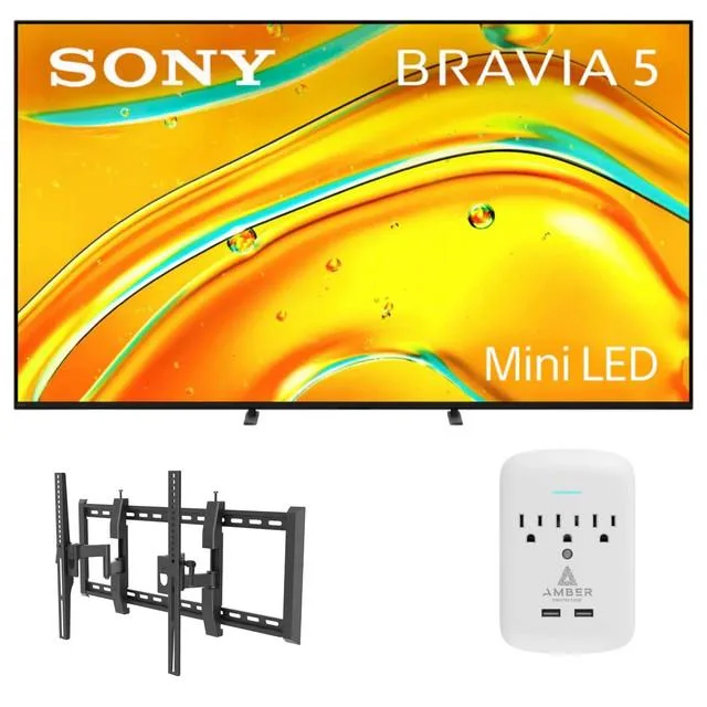 Sony Sony Bravia XR50 85" Mini-LED TV with TILT-EXTENSION-37-90 and 3-Outlet Surge — product photo