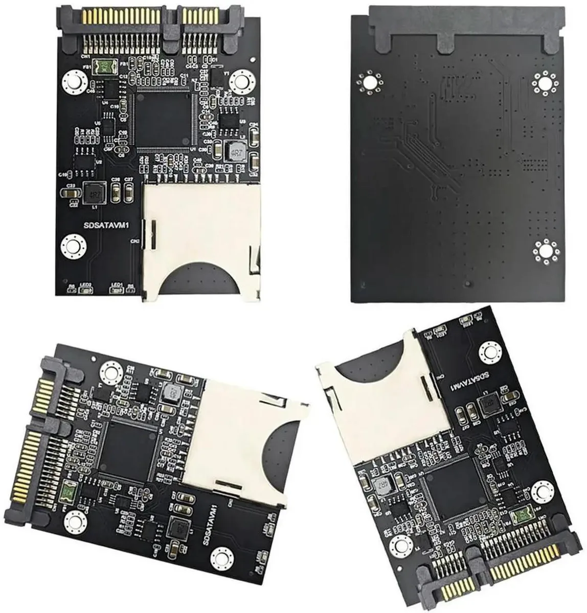 Vszerda SD card to SATA adapter inside 2.5in enclosure case