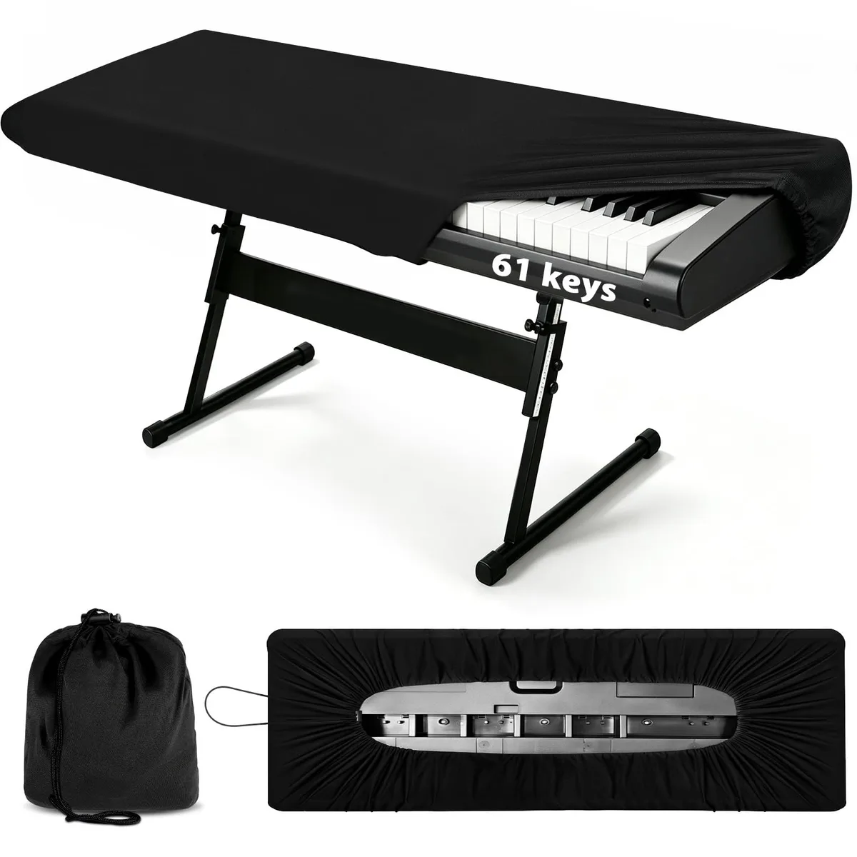  HOIGRBOM HGPC15B 61-Key Dust Cover Black — product photo