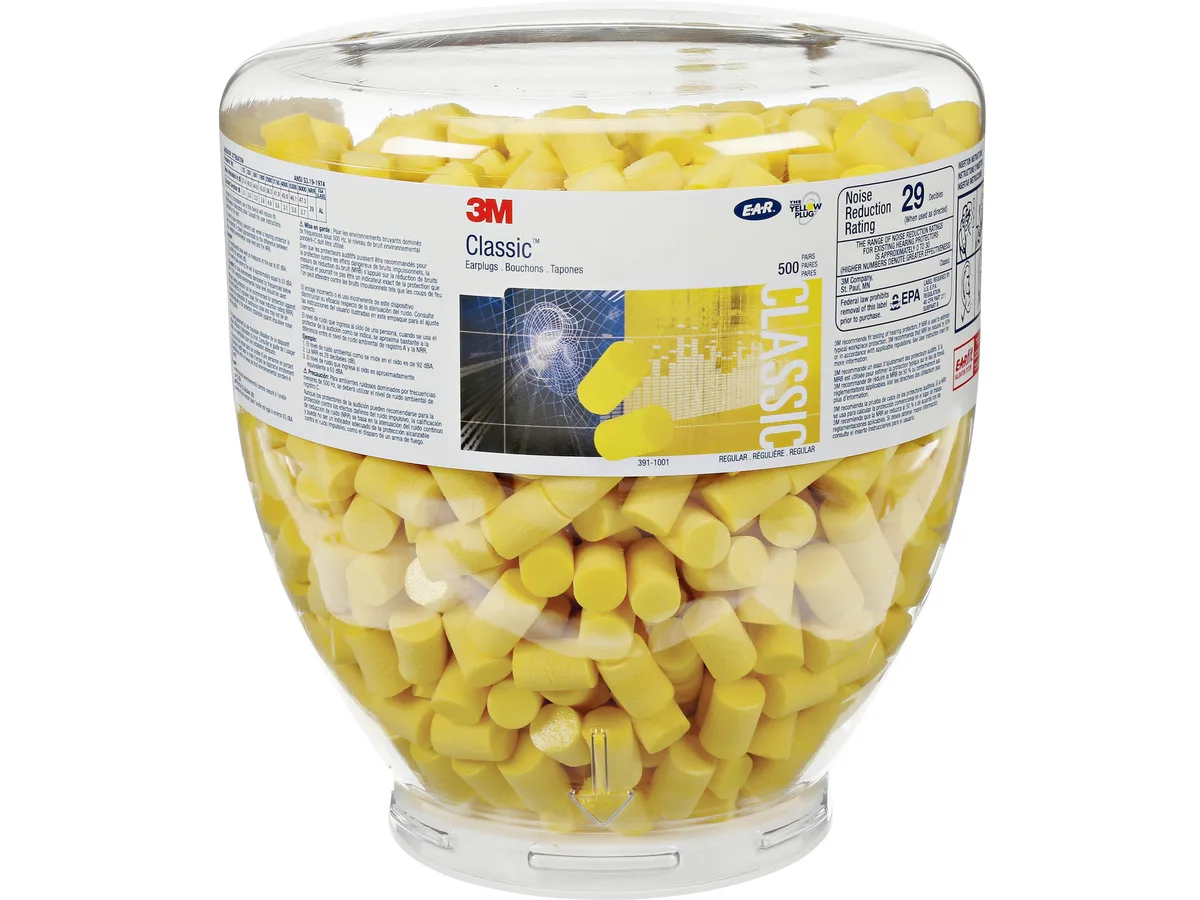 3M 3M 3911001 Classic Earplugs Cleaning 1000 Bottle 29 dB — product photo