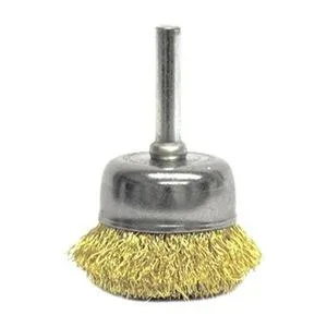 Weiler Weiler 14314 Crimped Wire Cup Brush 1-3/4 in Brass .012 in 13,000 RPM — product photo