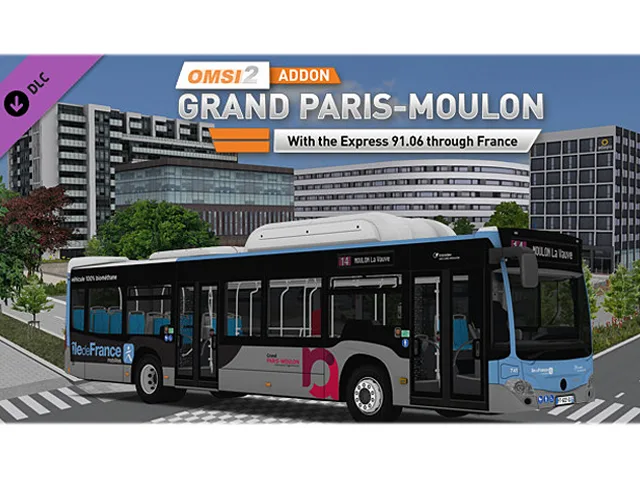 Aerosoft GmbH Aerosoft GmbH 62580 OMSI 2 Add-on Grand Paris-Moulon downloadable game — product photo