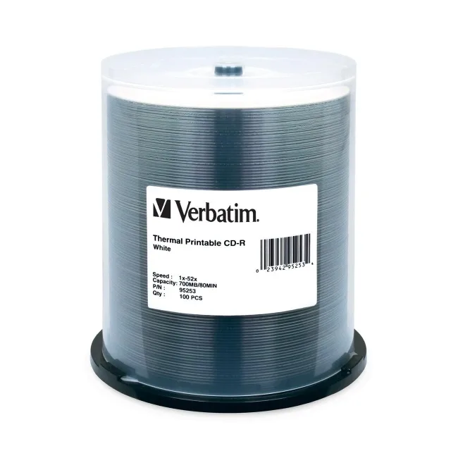 VERBATIM VERBATIM 95253 CD-R 52X 700 MB 100 spindle printable — product photo