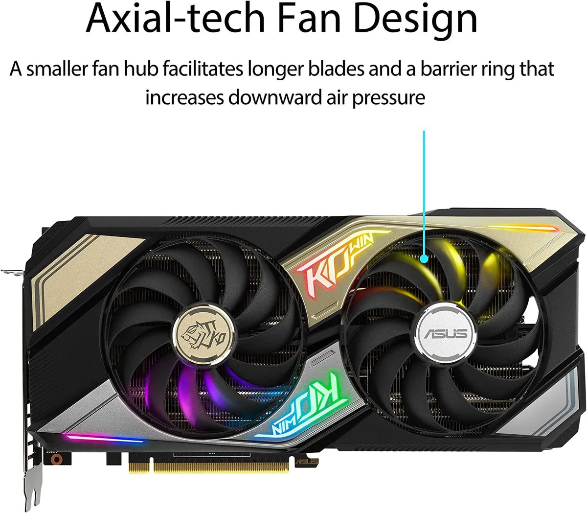 ASUS ASUS GeForce RTX 3070 KO OC 8GB GDDR6 graphics card — product photo