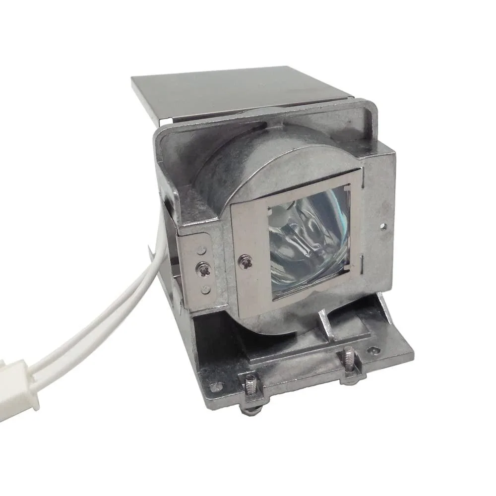 Replacement projector lamp module with housing in black finish