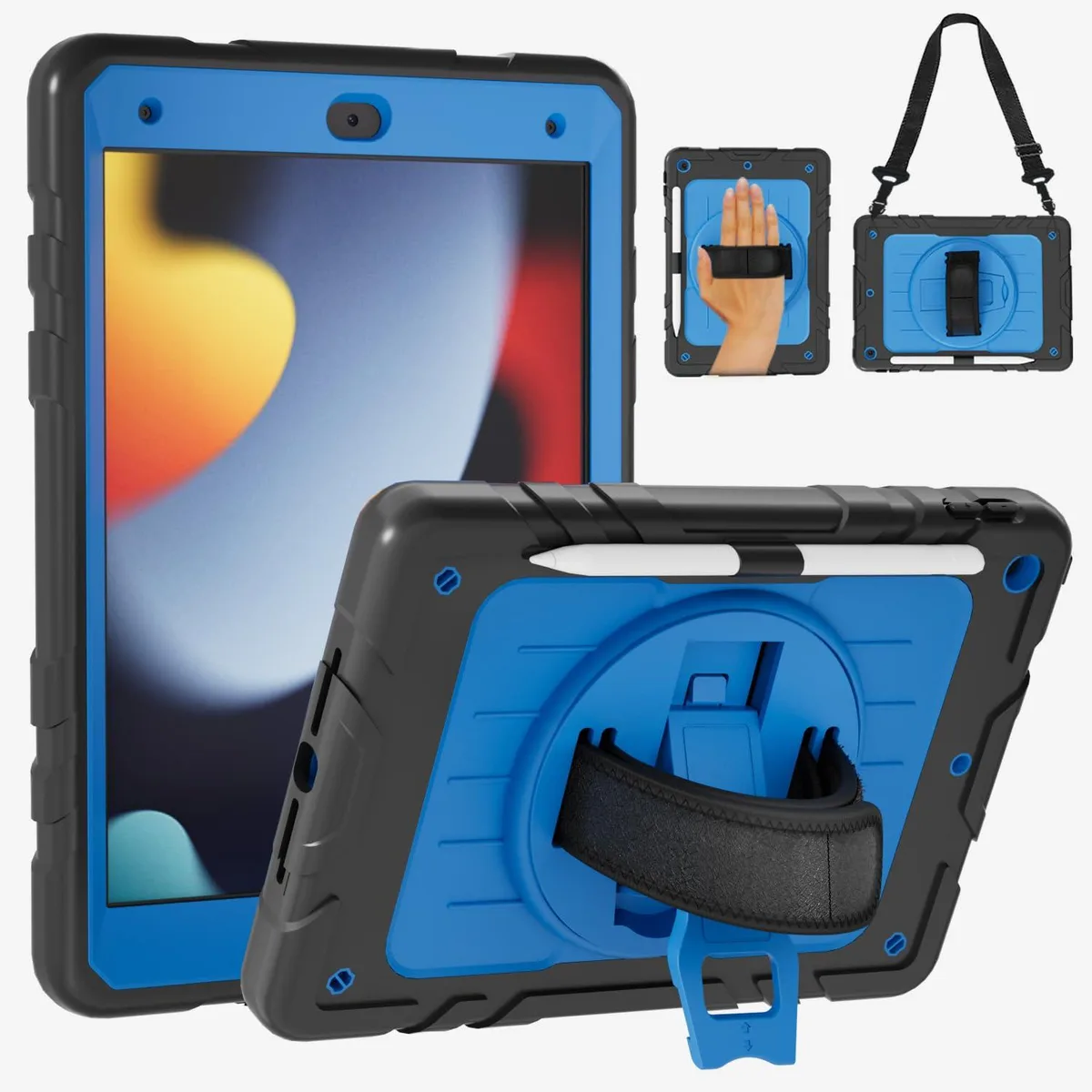 Speck iPad 10.2 inch Case 2019-2021 Black SkyBlue — product photo