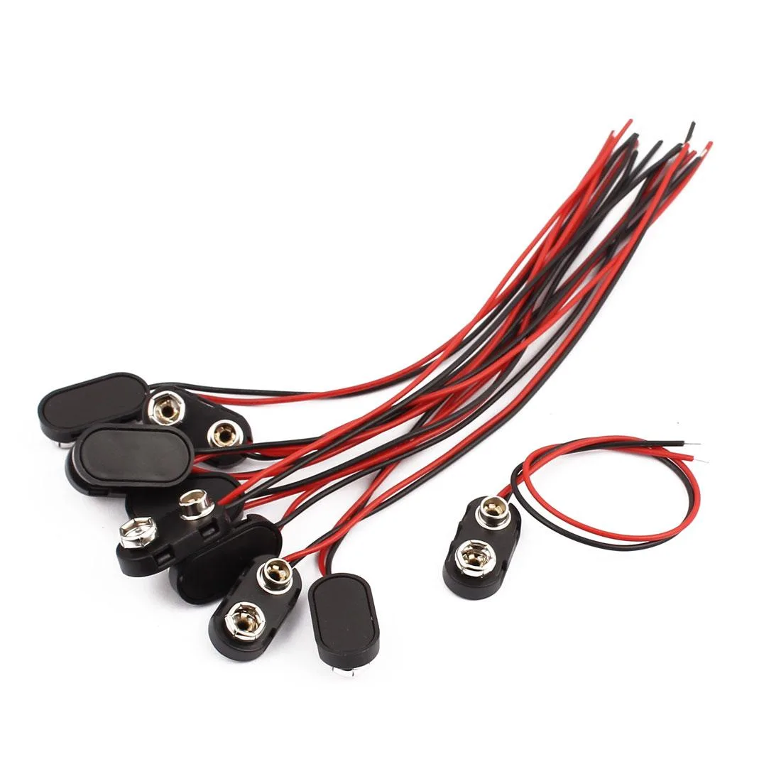Unique-Bargains Unique-Bargains 9V Battery Clip Connector 10Pcs 15cm — product photo