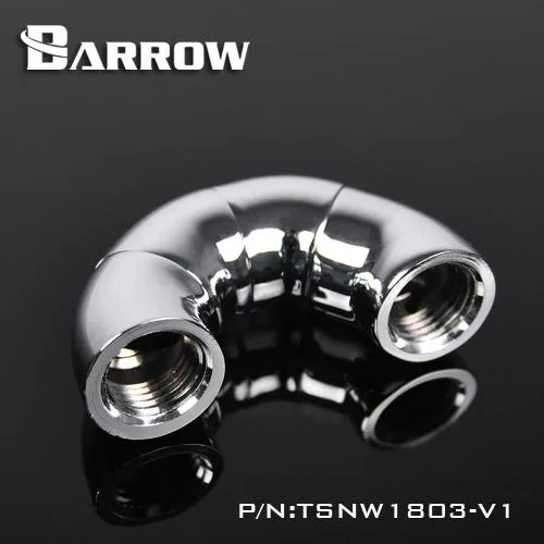 Barrow Mods Barrow Mods TSWT1803-V1-Silver 180° Triple Rotary Coupling Silver — product photo