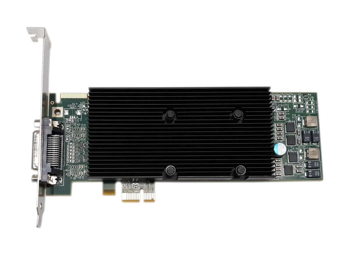 matrox Matrox M9120 512MB DDR2 PCIe x1 Low-Profile workstation graphics card — product photo