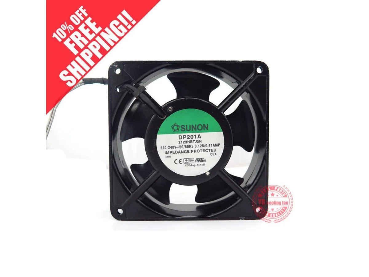 Fans Fans DP201A 2123HBT.GN 220-240V 0.125/0.11AMP case fan — product photo