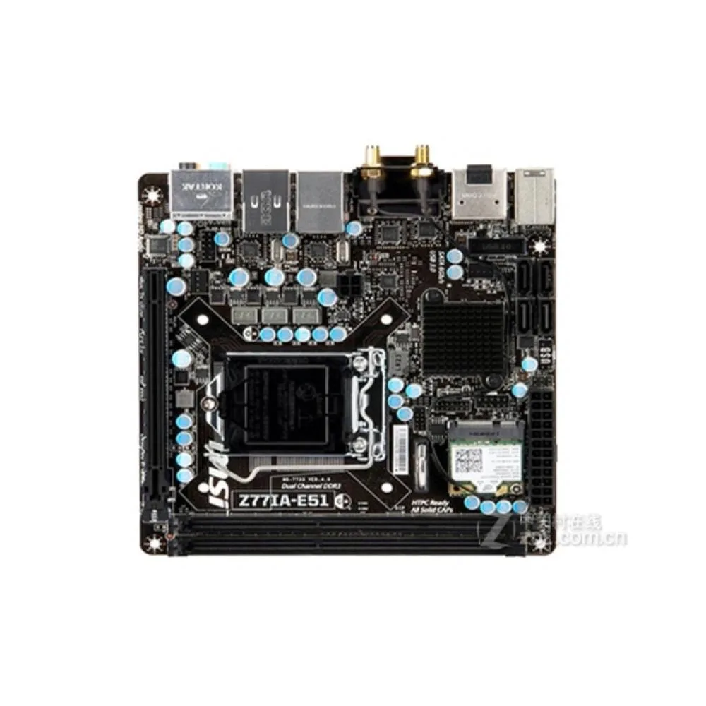 MSI MSI Z77IA-E51 LGA 1155 Intel Z77 Mini-ITX motherboard 16GB DDR3 — product photo