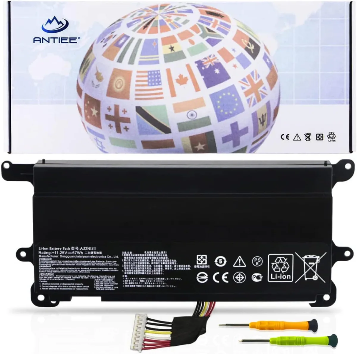 PISKEKAT PISKEKAT A32N1511 11.25V 67Wh 6000mAh laptop battery — product photo