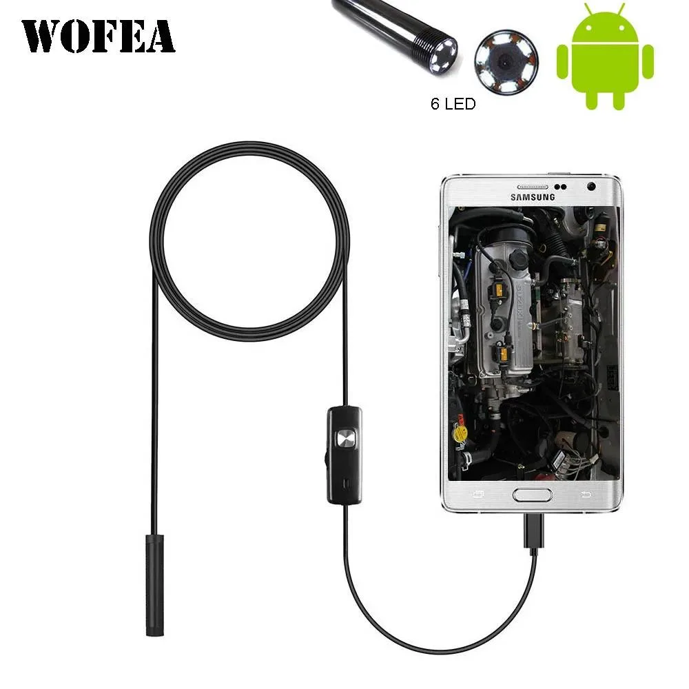 Hetai Tech Hetai Tech 7mm IP67 Endoscope Camera 6 LED Micro USB OTG — product photo