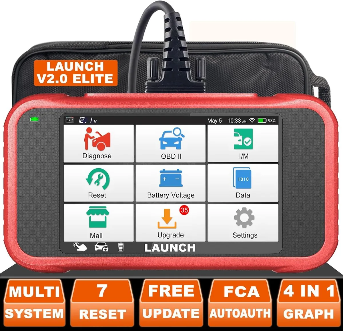 TAURKENAM TAURKENAM CRP123E Elite OBD2 Scanner car electronics accessory — product photo