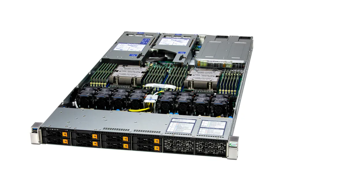 Supermicro Supermicro AS -1126HS-TN barebone server, dual EPYC 9005/9004, 24 DDR5 slots — product photo