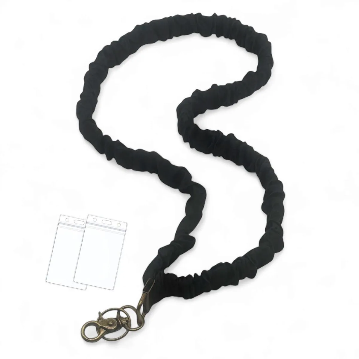  Sopopal ScunLydHei Scrunchie Lanyard Black 17 in 31 in stretch — product photo