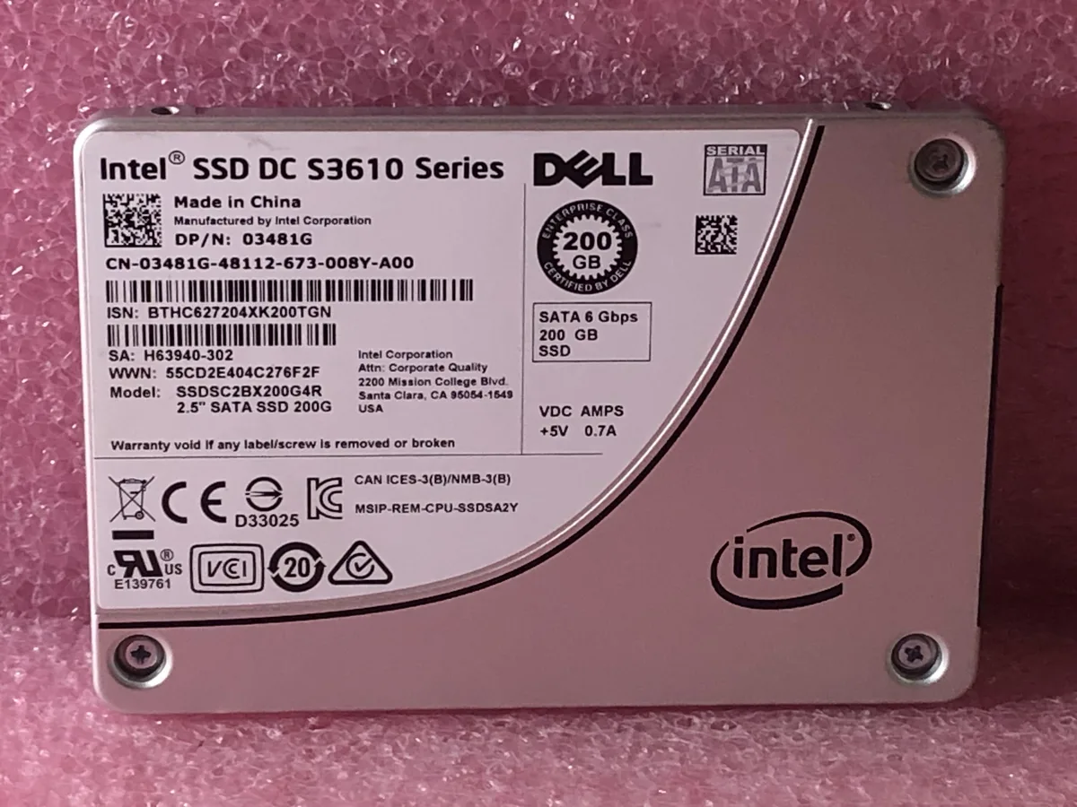 DELL DELL 3481G 200GB 2.5" SATA 6.0Gb/s internal solid state drive — product photo