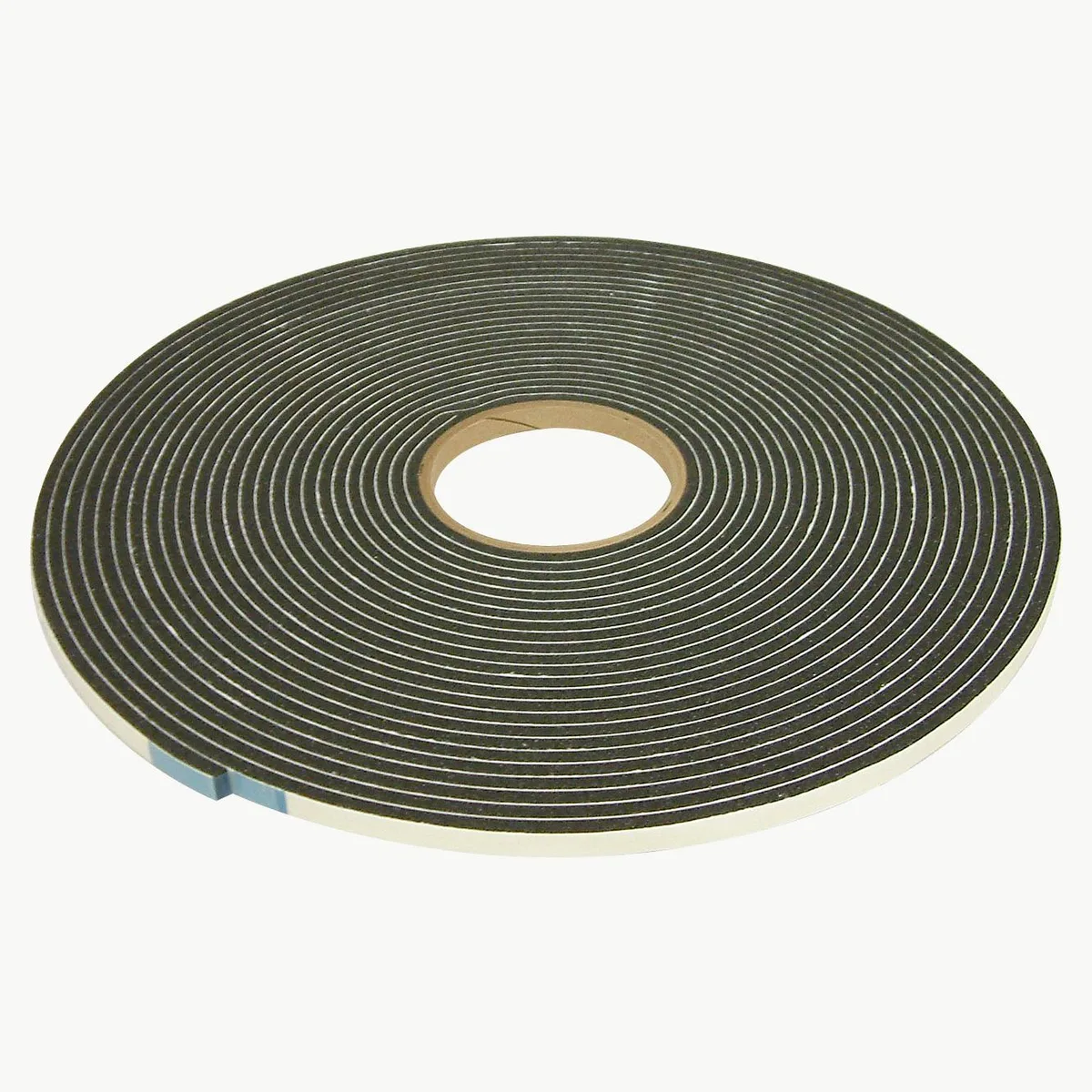 Black foam tape roll on a 3 inch core
