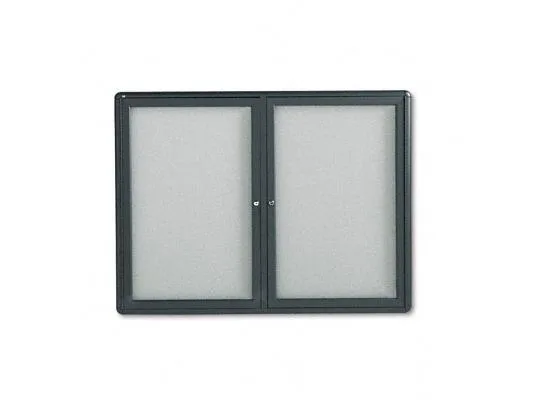Quartet Quartet 2364L Enclosed Fabric Board 36 x 48 in 2 Door — product photo