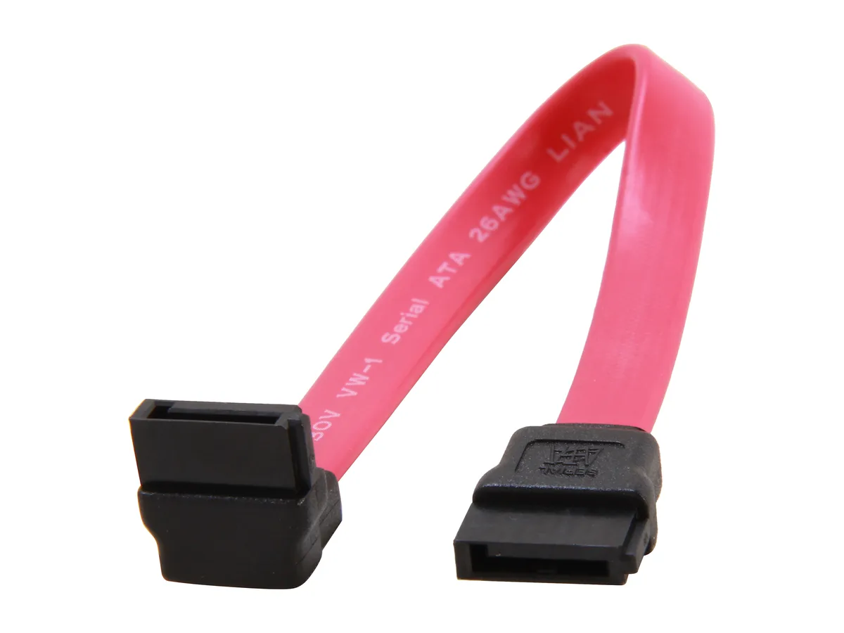 STARTECH STARTECH SATA6RA1 6" SATA right-angle cable 26 AWG 152.4 mm — product photo