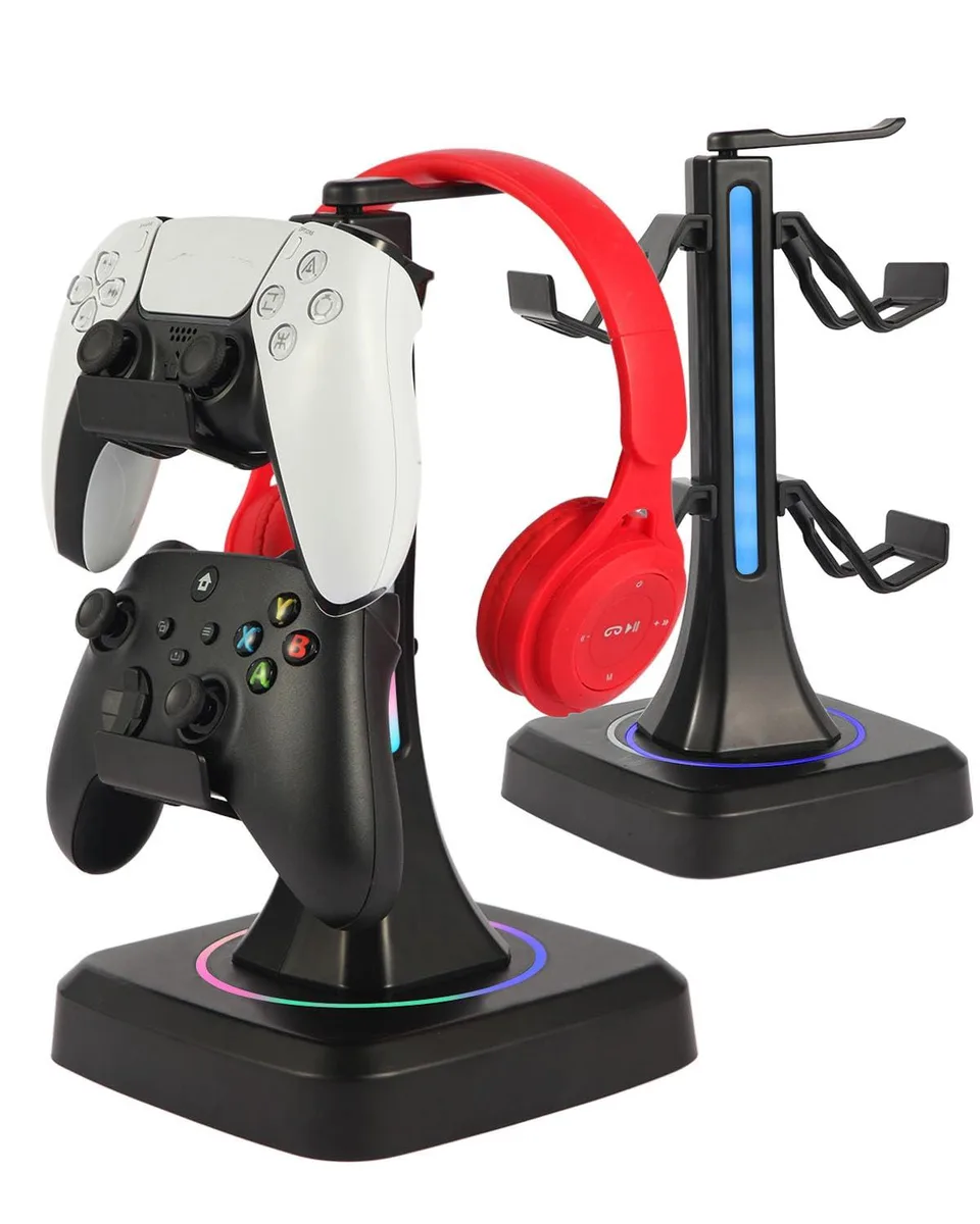  Avid YC003 Controller Headset Stand RGB 10 Modes Black — product photo