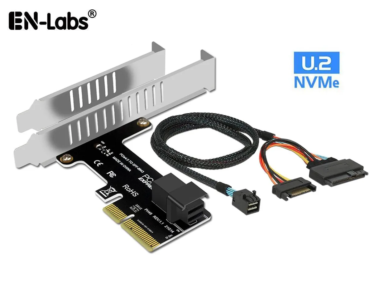 EN-Labs EN-Labs PCIe x4 to U.2 NVMe SSD Adapter expansion card — product photo