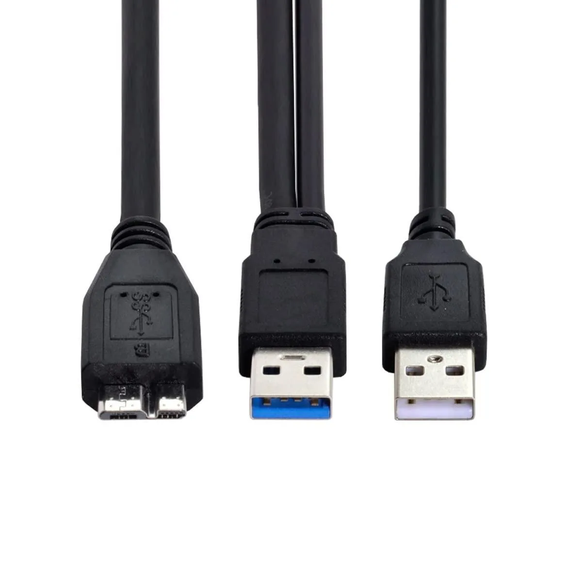 Fervit Fervit USB 3.0 Type-A to Micro-B Y-cable 60cm — product photo