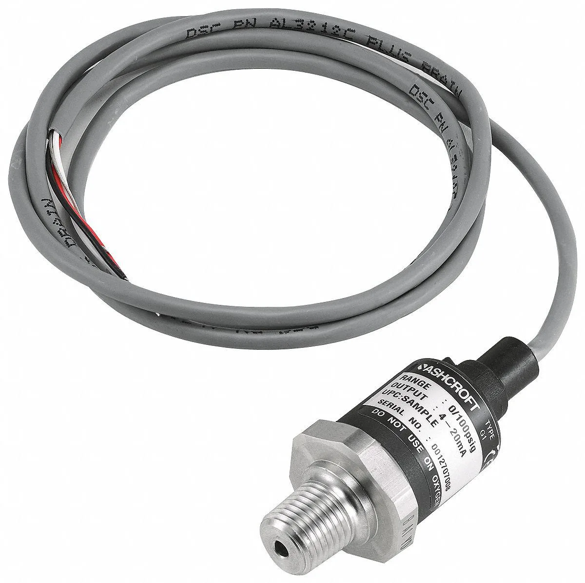 Ashcroft Ashcroft G2 Pressure Transducer -15 to 30 psi 4-20mA IP67 NEMA 4X — product photo
