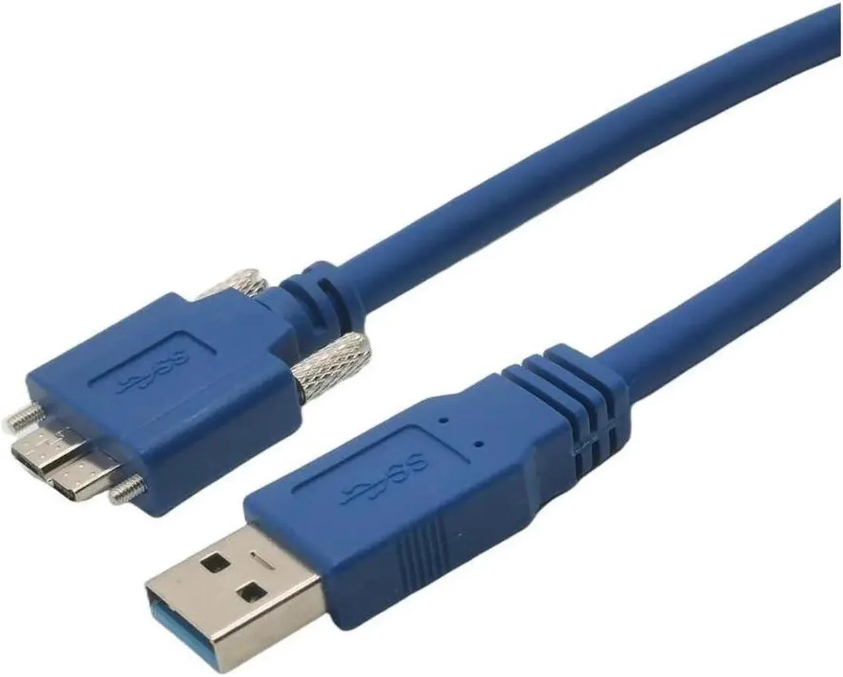 Aomoproing Aomoproing USB 3.0 to Micro B Cable Dual Screw Locking 30cm — product photo
