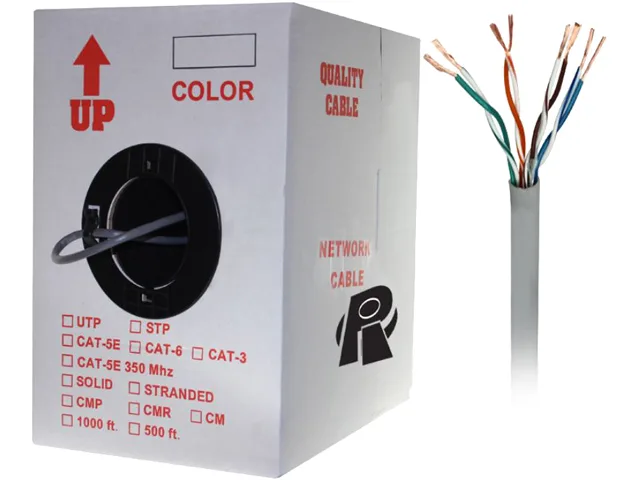 Nippon Labs Nippon Labs 50CP-C6-ST-1K-GY network ethernet cable Cat6 1000 ft stranded 24 AWG gray — product photo