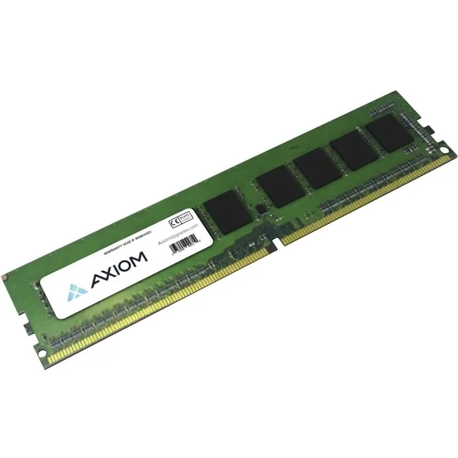 Green DDR4 DIMM memory module with gold contacts