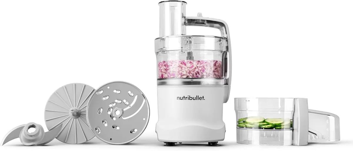 NutriBullet NutriBullet Limitless Food Processor NBP50300AW 5.5 Cup 600W Matte White — product photo