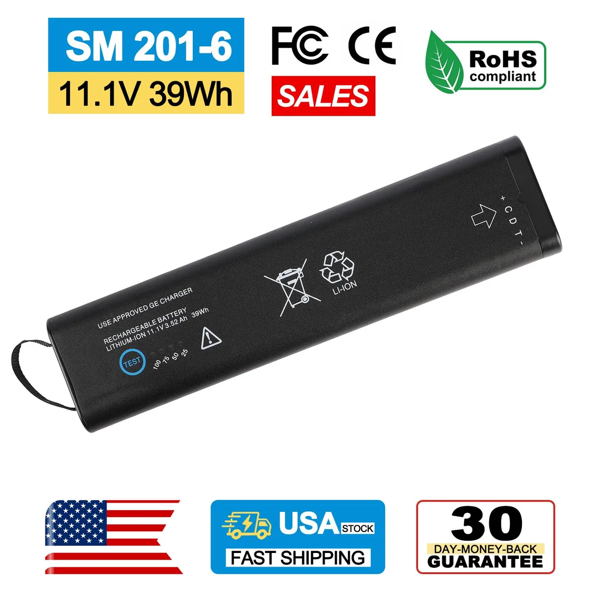 KingSener KingSener SM201-6 battery 11.1V 39WH/47WH/56WH — product photo