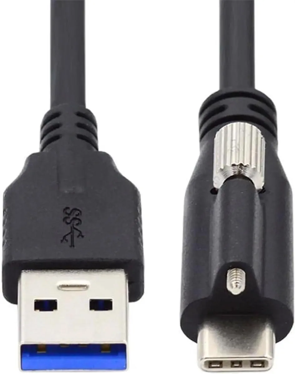 SMUGDESK SMUGDESK USB 3.1 Locking Type-C to USB 3.0 Cable with Panel Mount Screws 200cm — product photo