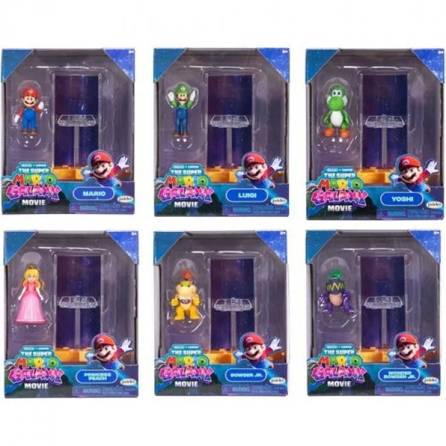 Jakks Pacific Jakks Pacific 432224 Super Mario Galaxy Movie 12pc 1.5" Mini-Figures Wave 1 Assortment — product photo
