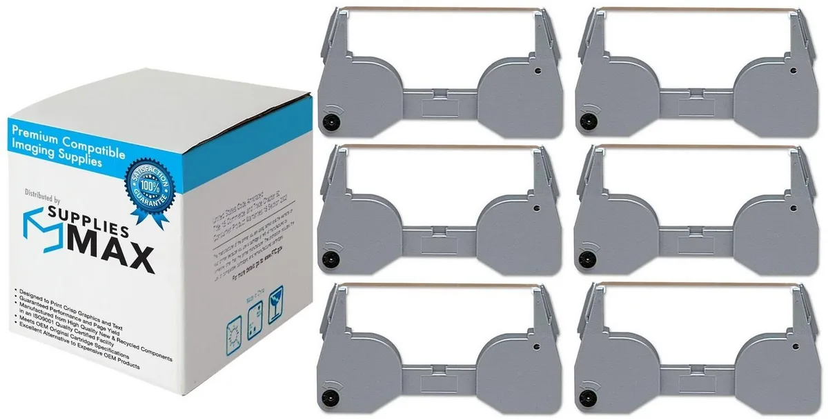 SuppliesMax SuppliesMax IBM 1337765 Typewriter Lift Off Cassette 6 Pack — product photo