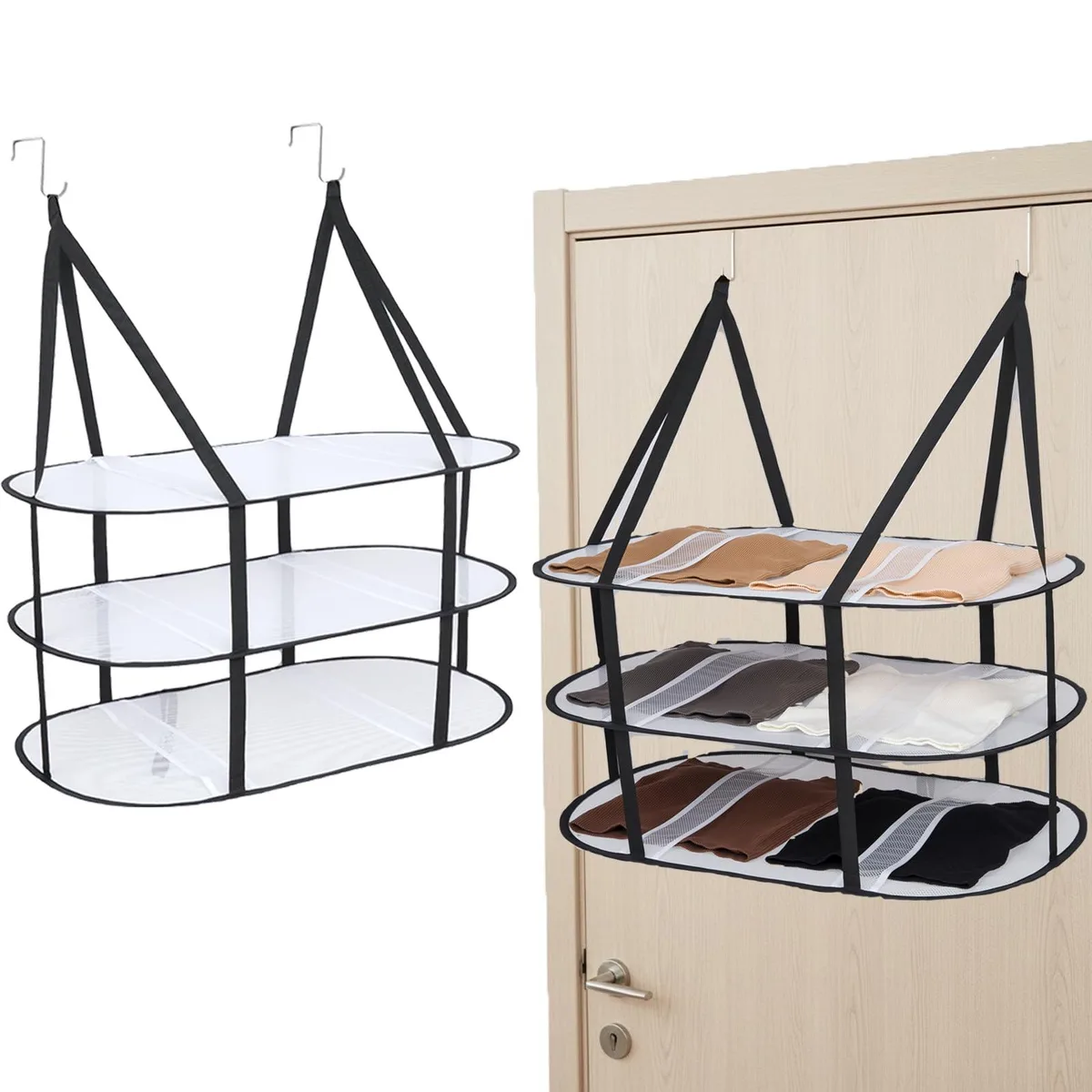  CINPIUK 3-Tier Bath Storage Door Mount White 28 in. x 28 in. x 25 in — product photo