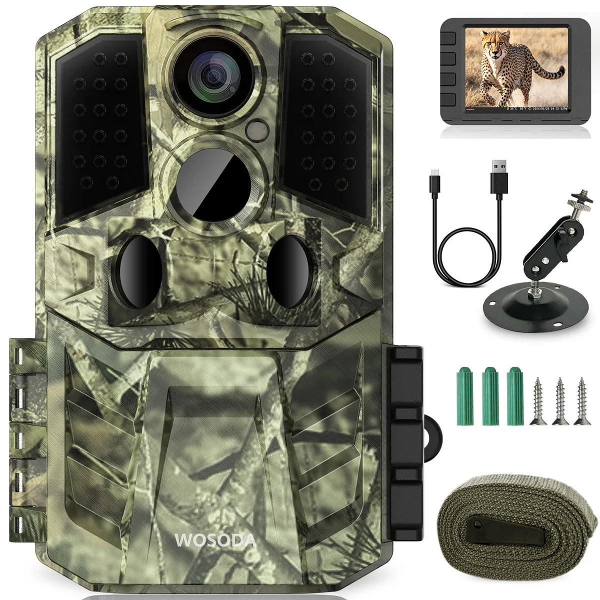 WOSODA Trail Camera 36MP 1920P Night Color IP66 — product photo